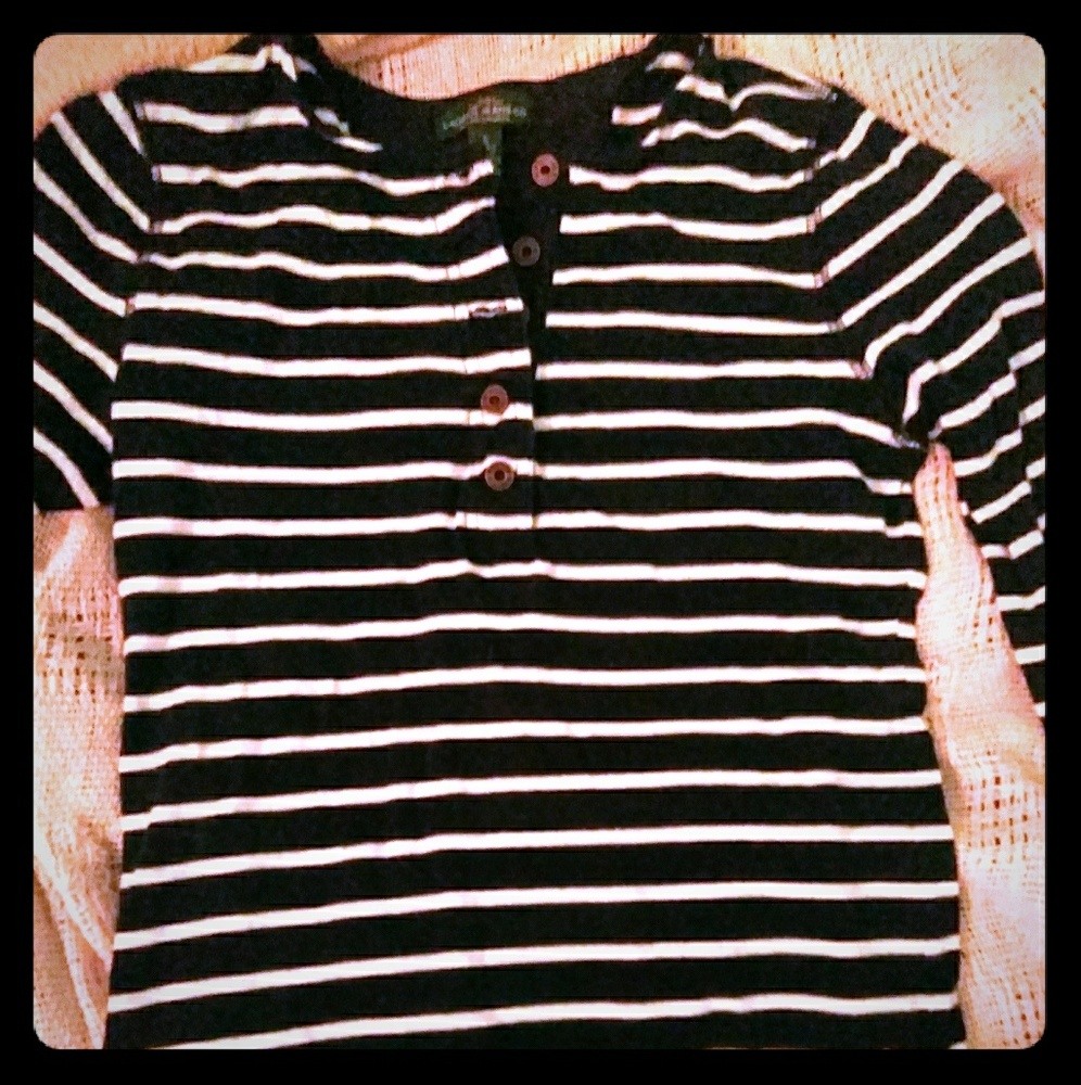 Long sleeve striped top